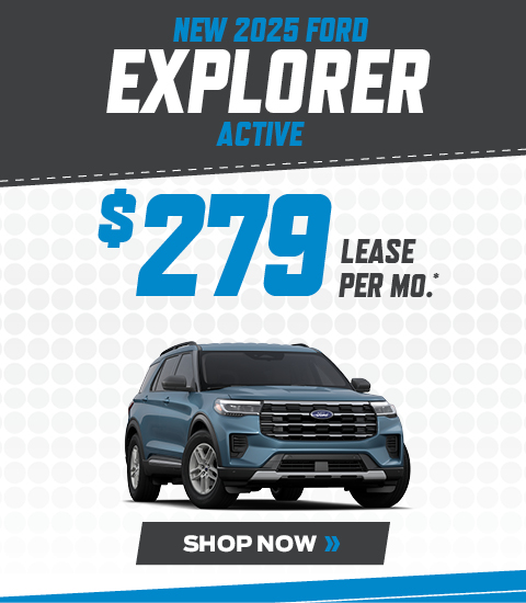 NEW 2025 FORD EXPLORER ACTIVE LEASE FOR $279 PER MO.*